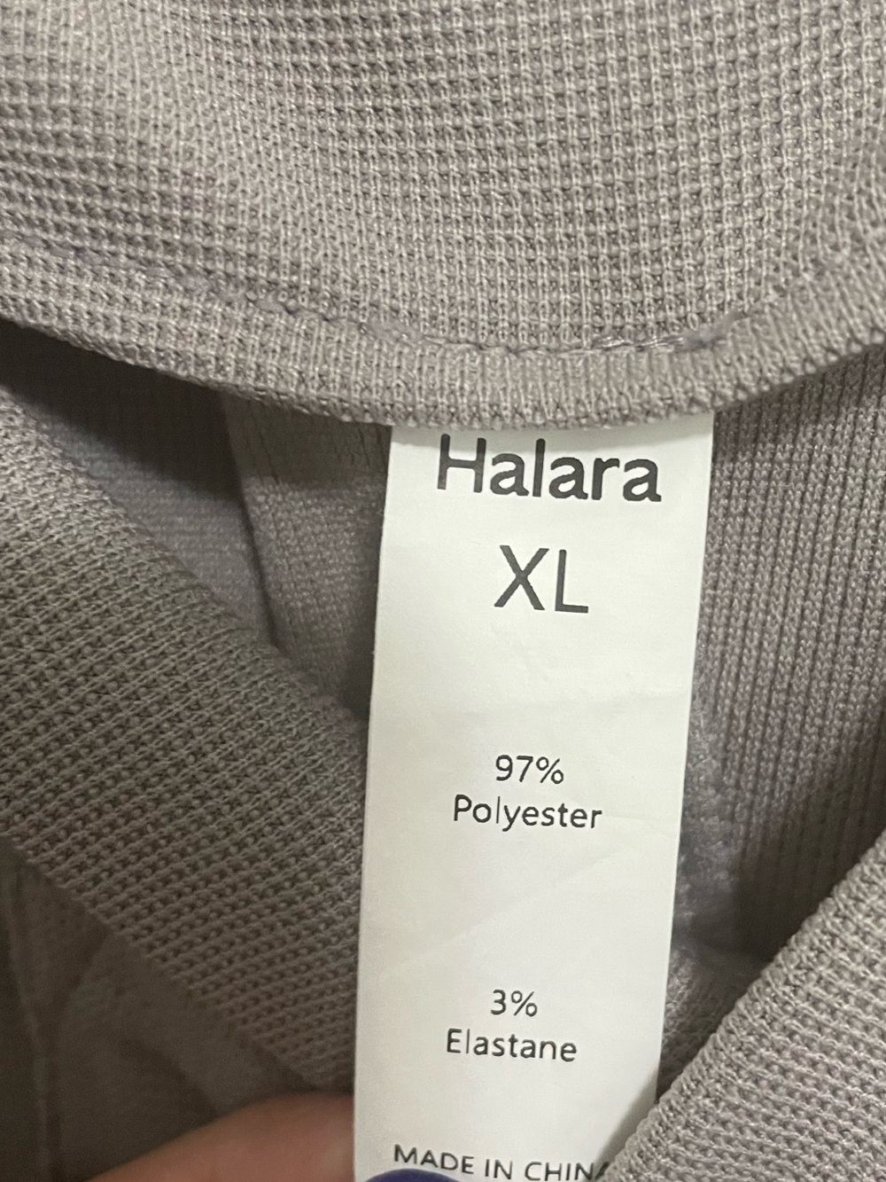 HALARA Sleeveless Jumpsuit in Light Gray with Pockets - Picture 3 of 3